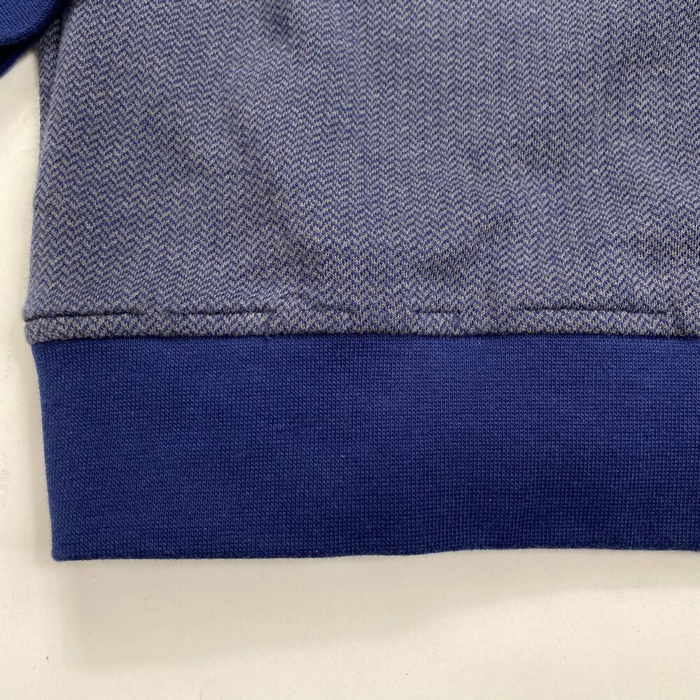 Robert Graham 1/4 Zip Sweater Pullover Blue Classic Fit Mens Chevron Print Large - Picture 7 of 11